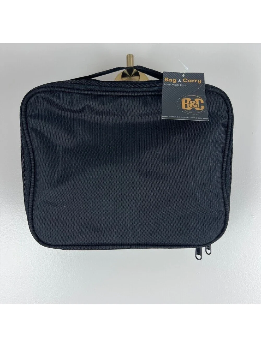 Bag & Carry Hanging Travel Toiletry Bag Cosmetic Organizer Black NWT